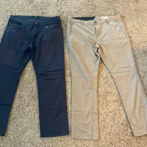 Men’s Vans and Volcom pants size 38 regular.